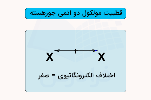 قطبیت مولکول دواتمی جورهسته