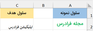 قالب نمونه برای کپی-کپی رنگ و فونت