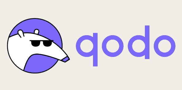 Qodo ابزار هوش مصنوعی با لوگوی مورچهخوار