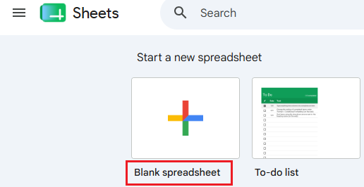 باز کردن فایل جدید-googlesheet