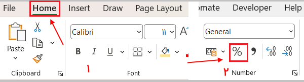 علامت درصد-excel-sign