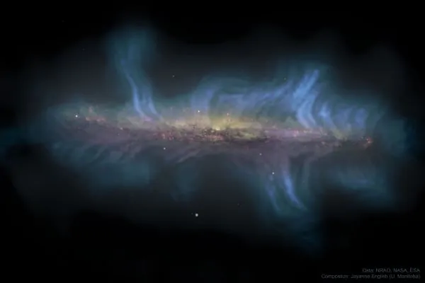 میدان مغناطیسی کهکشان NGC 5775