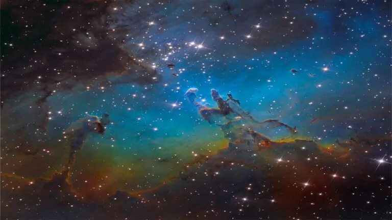 نمایی نزدیک از سحابی M16 — تصویر نجومی