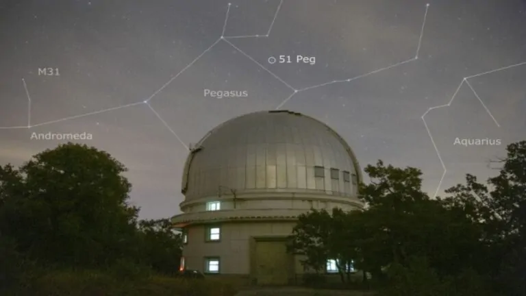 ۵۰ سال نوری تا ستاره ۵۱ پگاسی — تصویر نجومی
