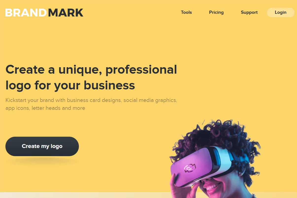 ابزار هوش مصنوعی سایت Brandmark