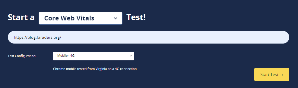 روش استفاده از ابزار webpage test برای بهینه کردن inp چیست