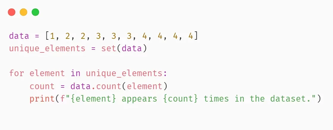 بهره‌گیری از تابع Count در پایتون برای شمارش چگونگی یک عنصر در یک لیست