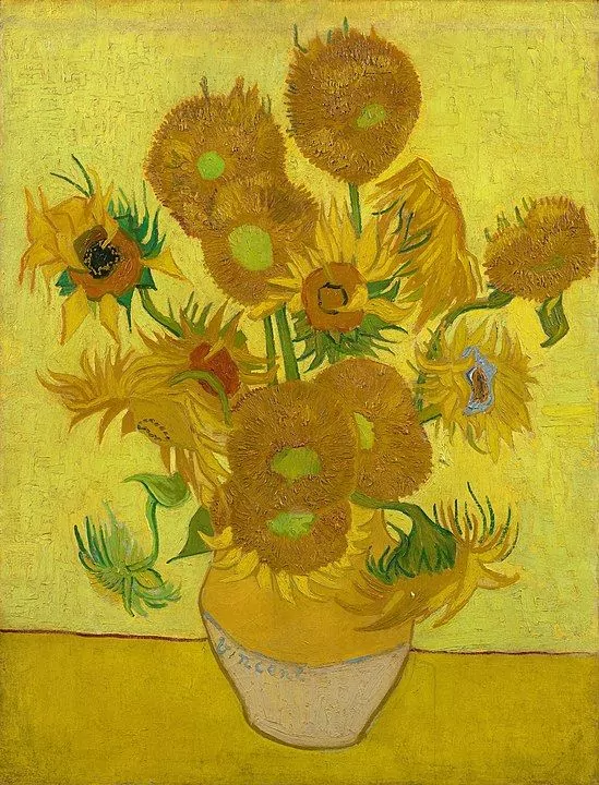 نقاشی گل های آفتاب گردان اثر ونسان ون گوگ