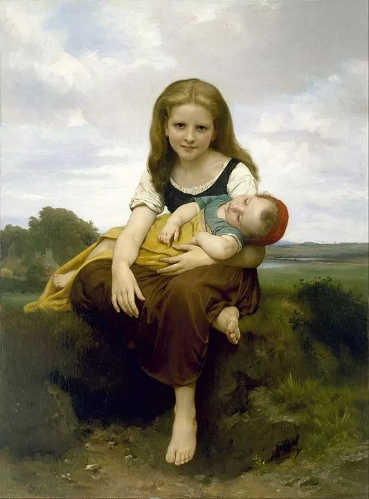 نقاشی خواهر بزرگ تر اثر ویلیام آدولف بوگرو
