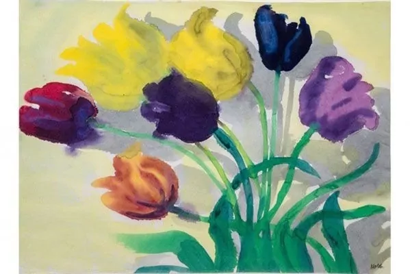 نقاشی گل های لاله اثر امیل نولده