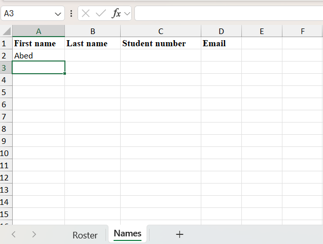 نتیجه انتقال اطلاعات در کاربرگ دوم اکسل-excel-data-transfer